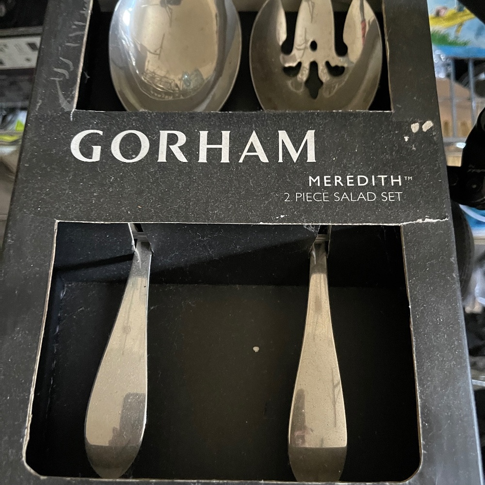 New Gorham Meredith Salad Serving Set 2 pc
